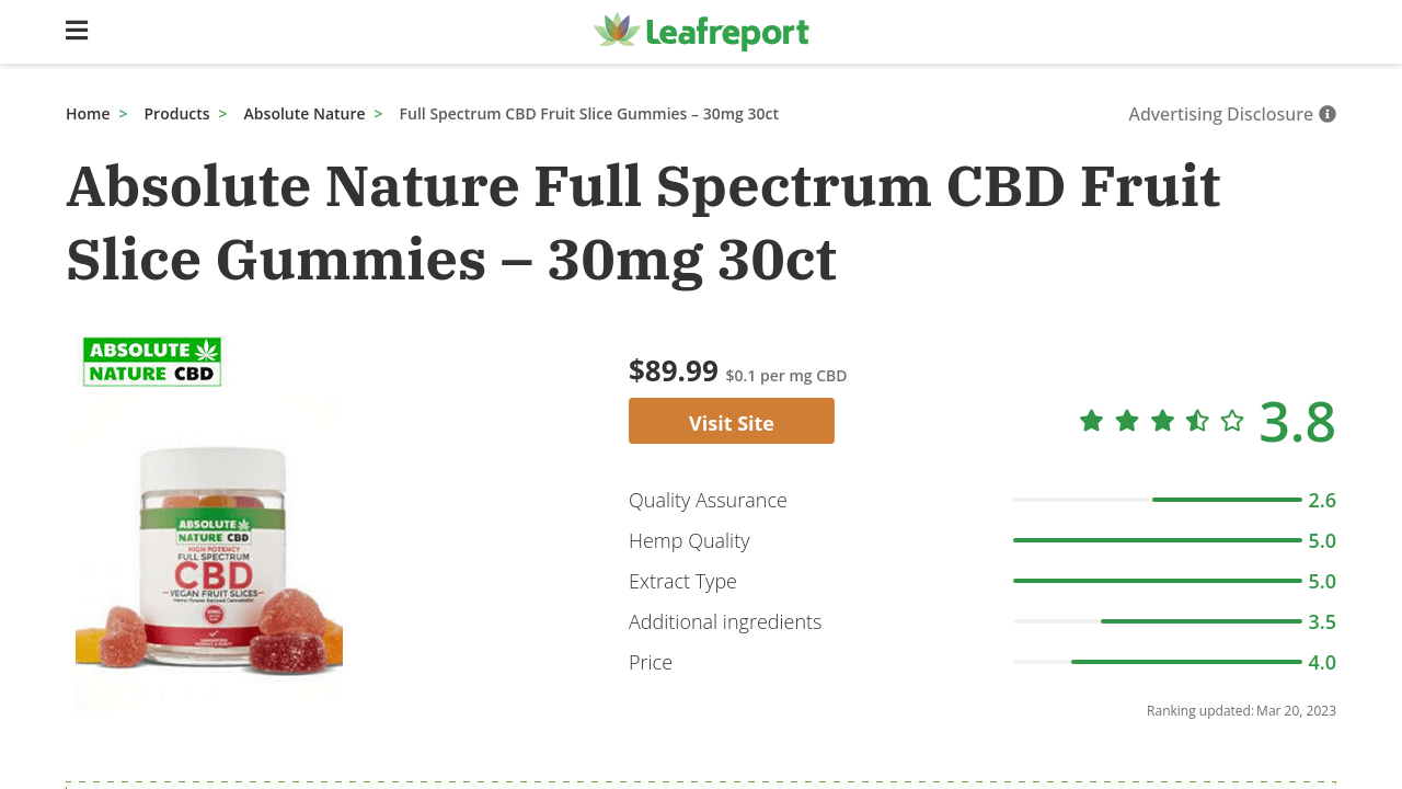 Full Spectrum CBD Fruit Slice Gummies thumbnail