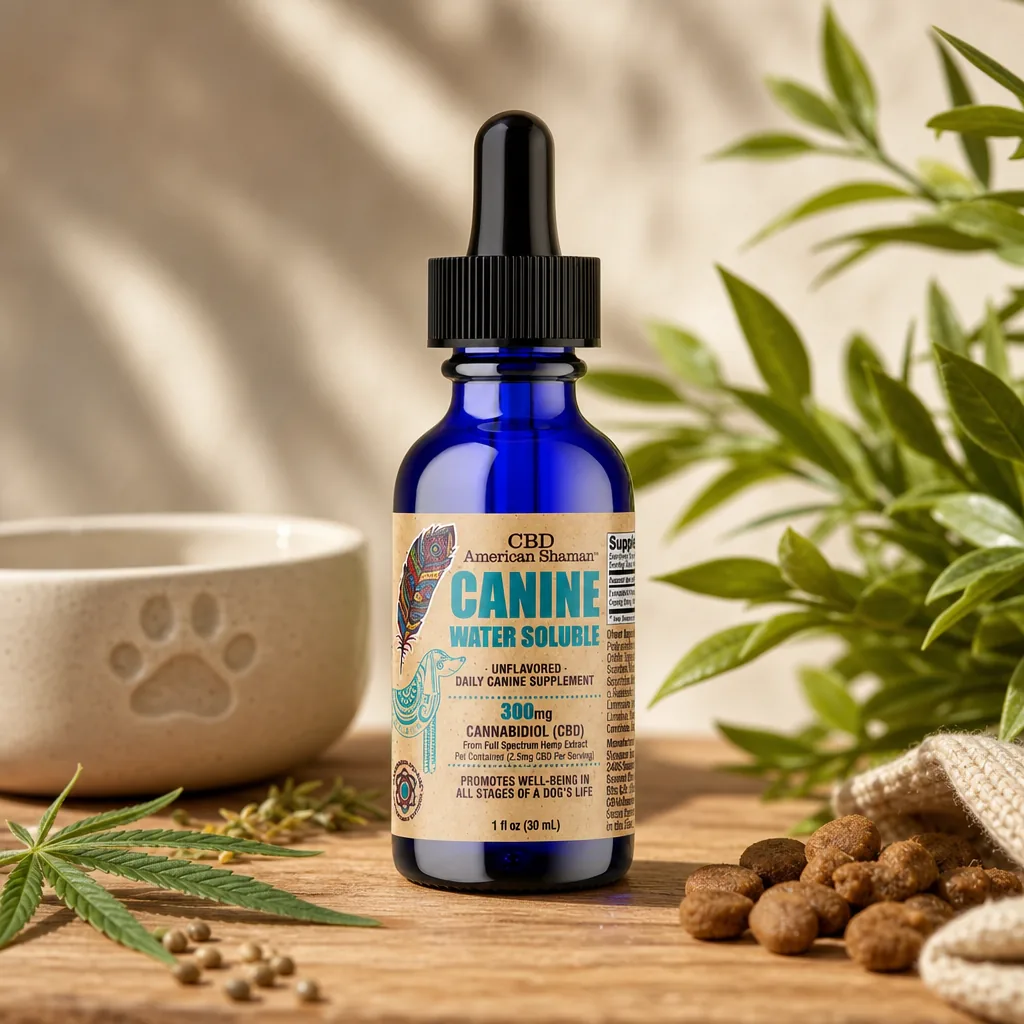 American Shaman Canine CBD and Hemp Oil Water Soluble