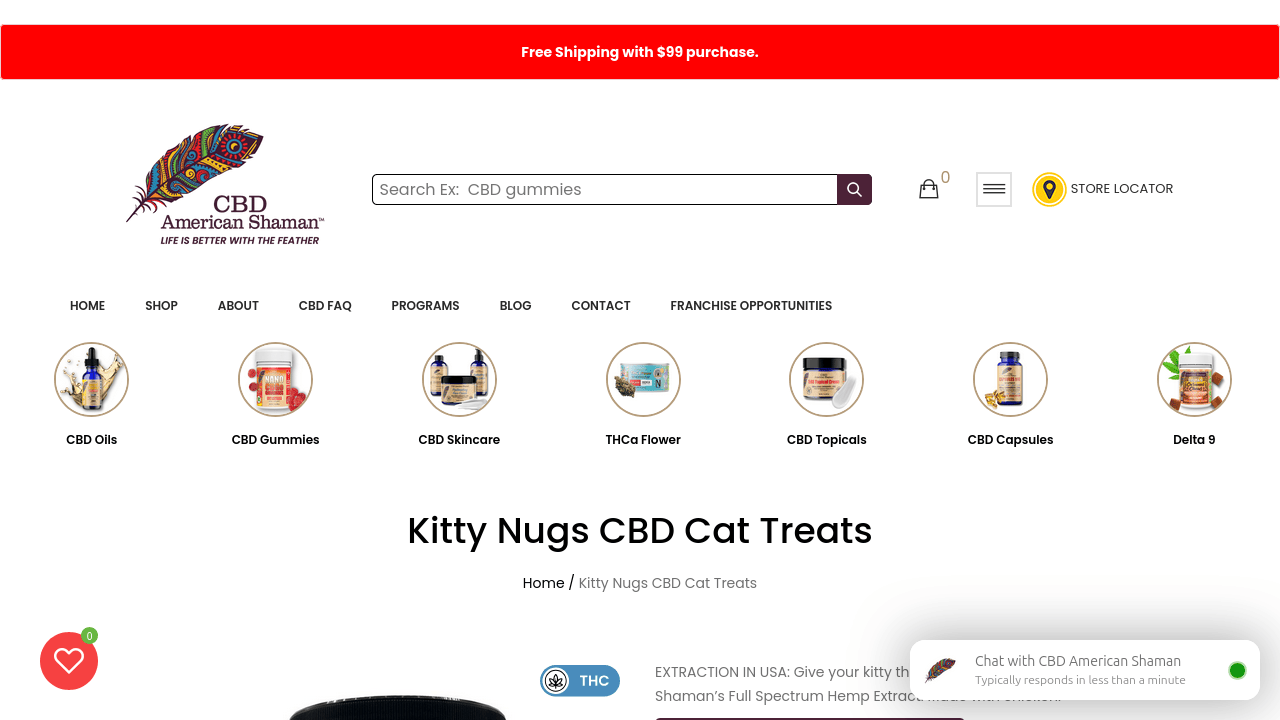 Kitty Nugs CBD Cat Treats thumbnail