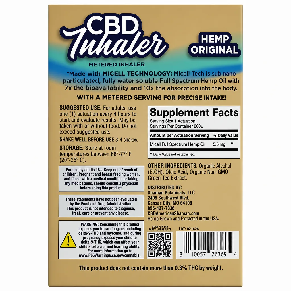 CBD Inhaler thumbnail