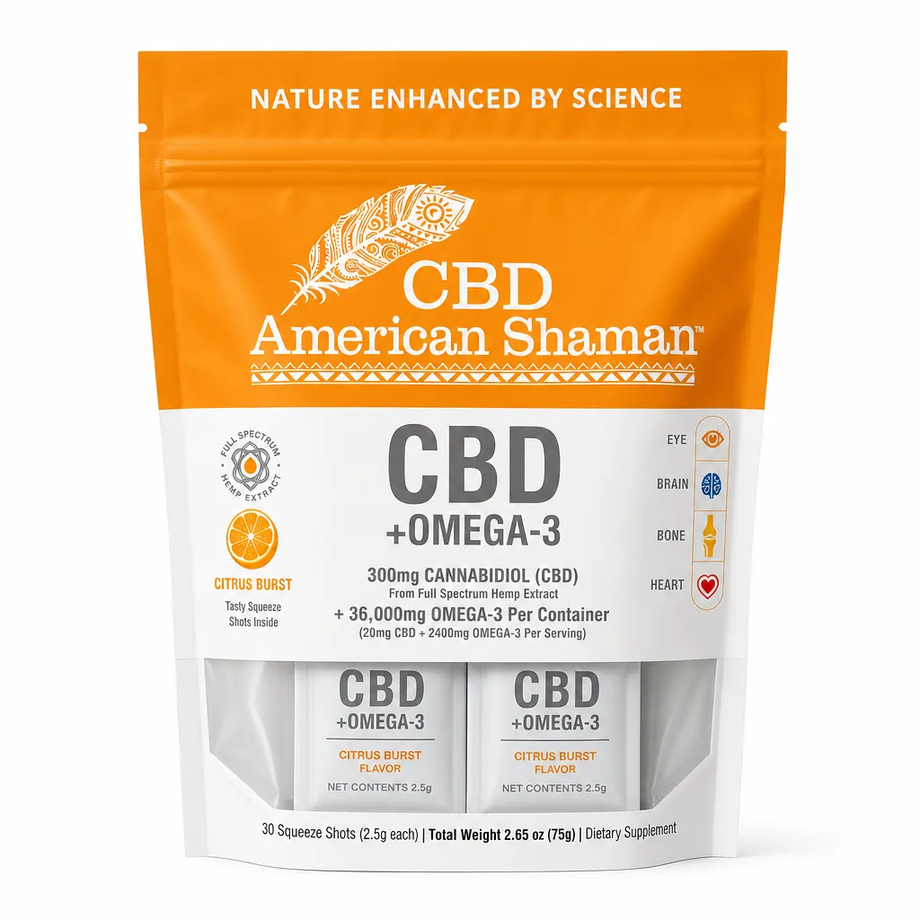 American Shaman CBD Omega 3 Supplement