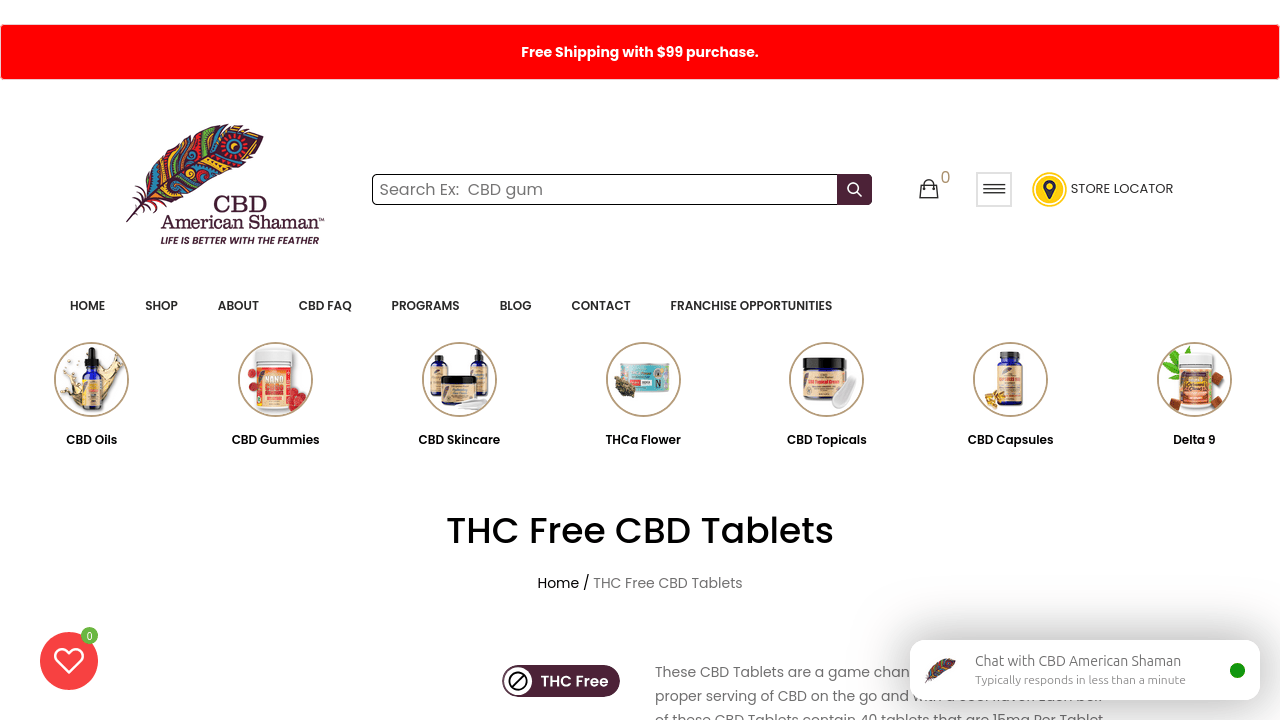 THC Free CBD Tablets thumbnail
