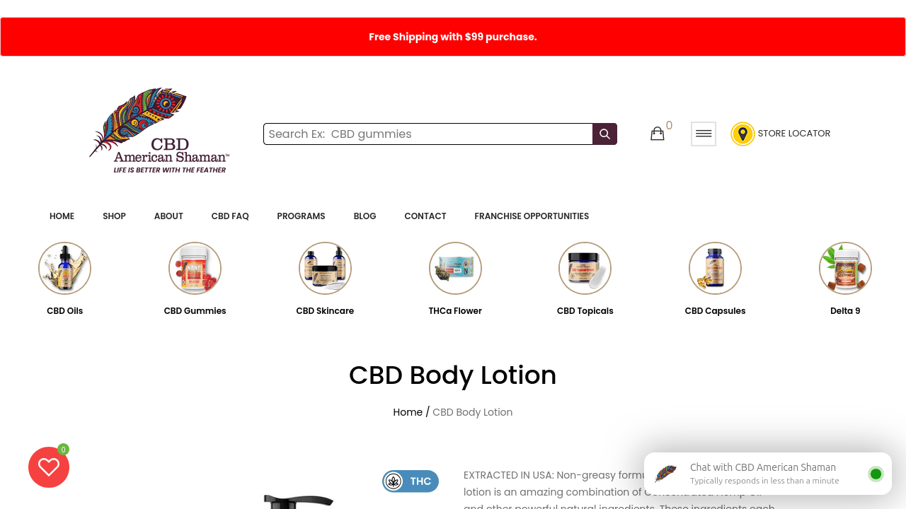 CBD Body Lotion with Hemp Oil thumbnail