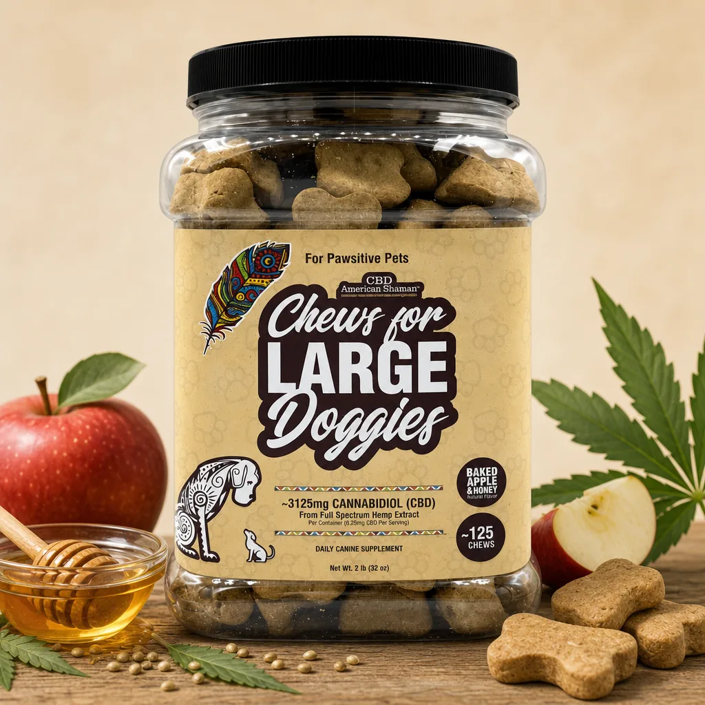 American Shaman Large Dog Treats with CBD
