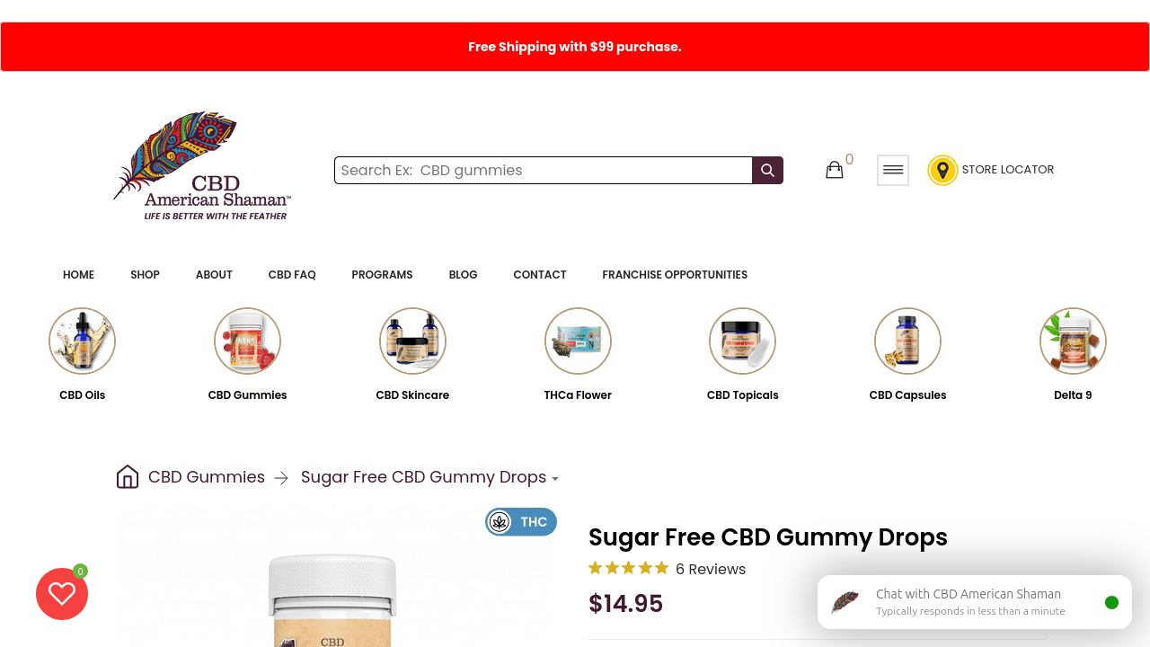 Sugar Free CBD Gummy Drops thumbnail