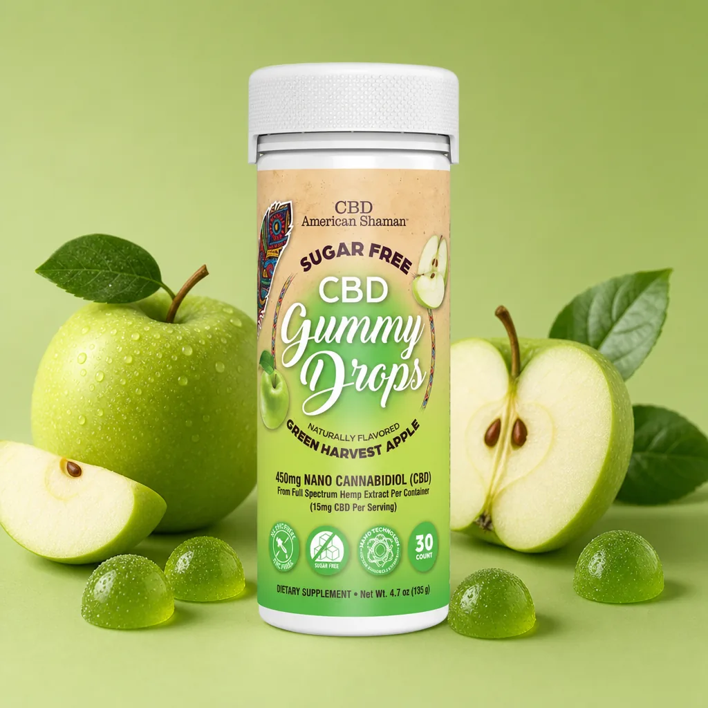 American Shaman Sugar Free CBD Gummy Drops