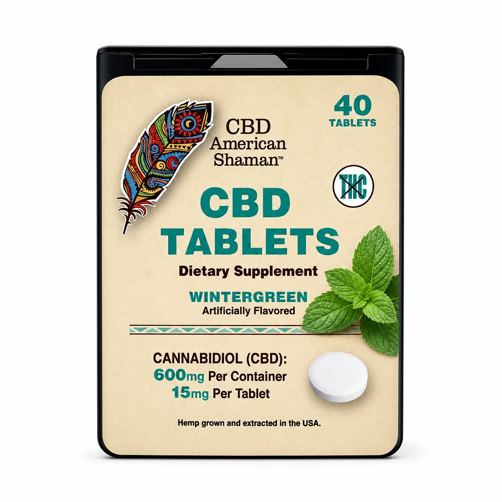 American Shaman THC Free CBD Tablets