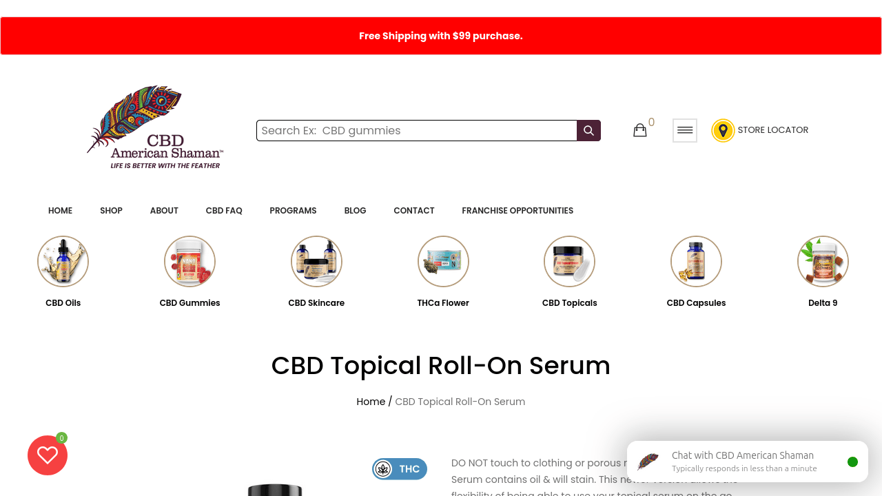 CBD Topical Roll-On Serum thumbnail