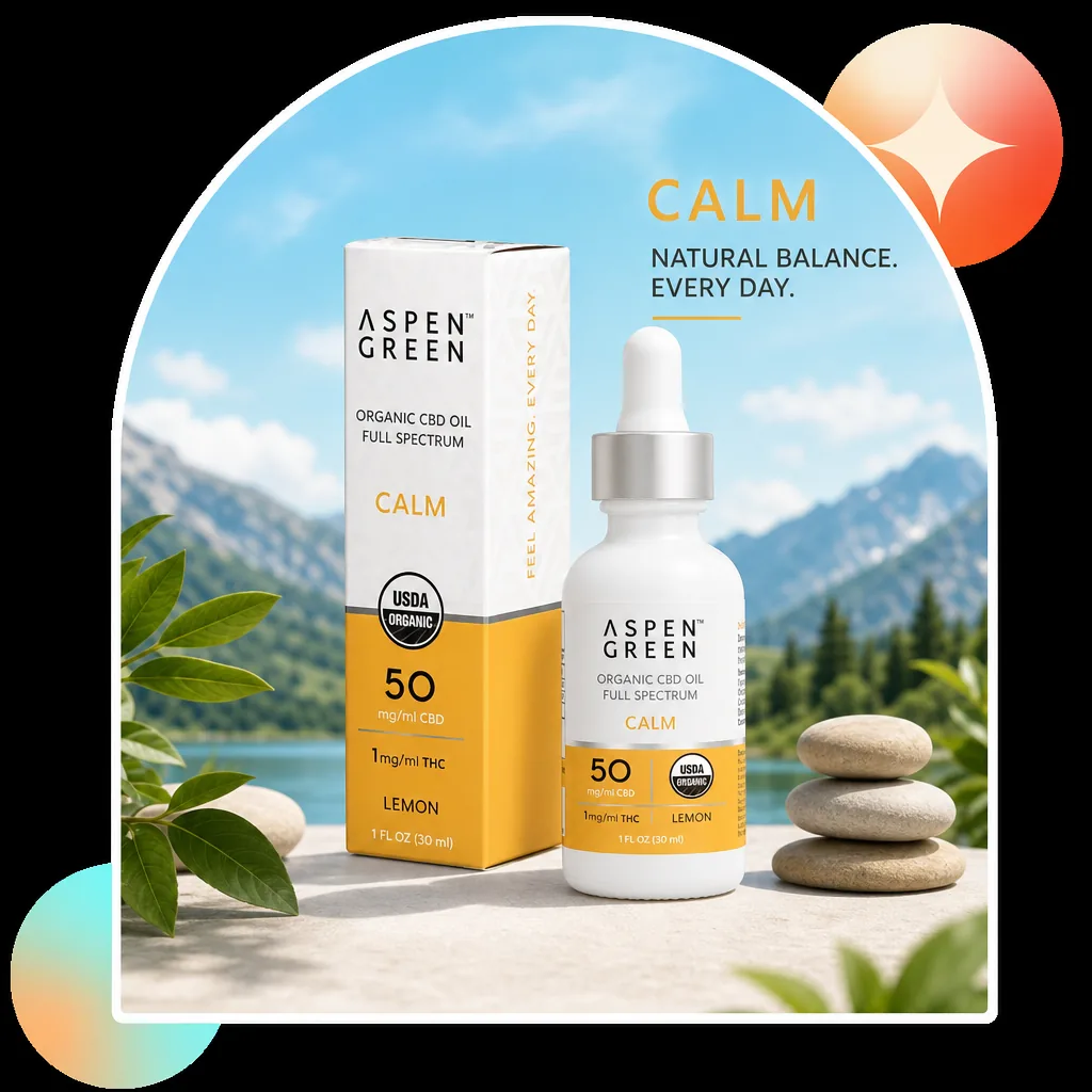 Aspen Green Calm Organic Full Spectrum CBD Oil