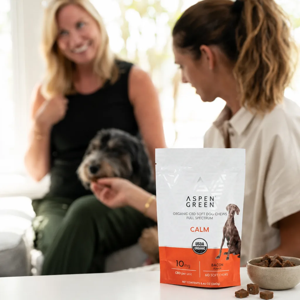 Calm Organic Full Spectrum CBD Soft Dog Chews thumbnail