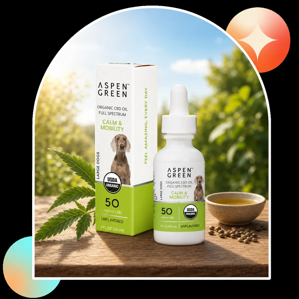 Aspen Green Pet Organic Full Spectrum CBD Oil - Unflavored