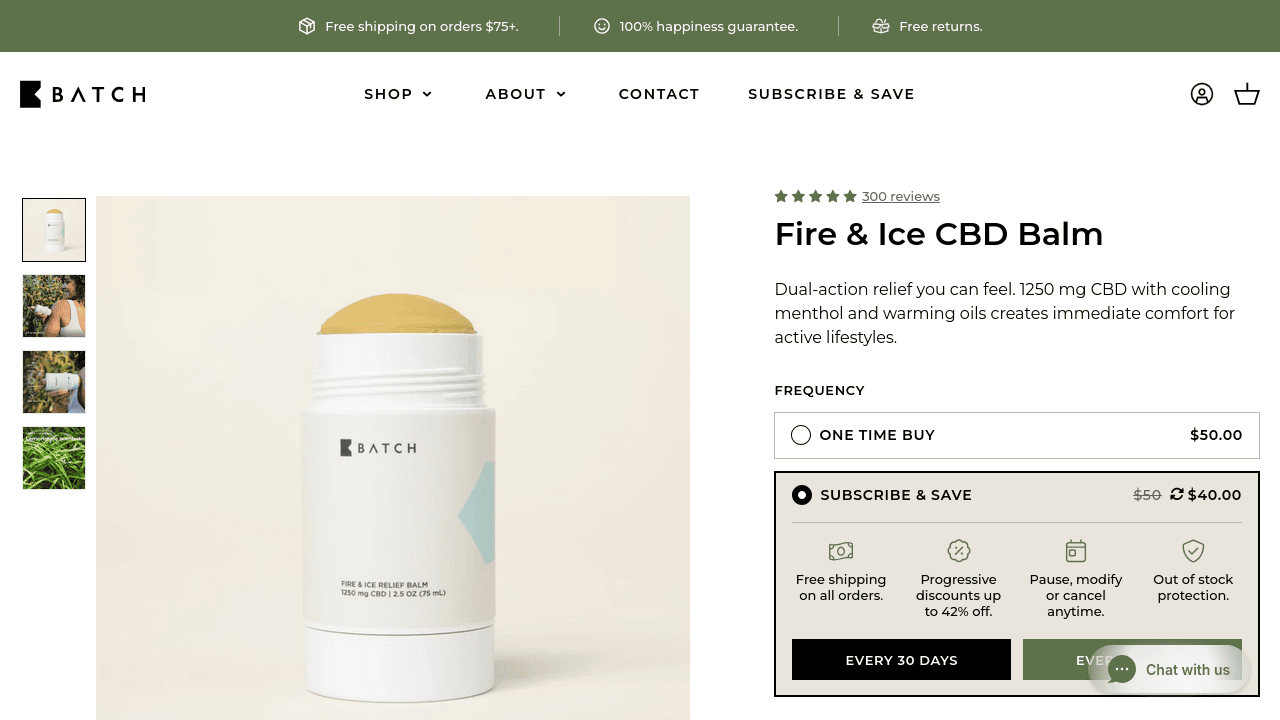 Fire & Ice CBD Balm thumbnail