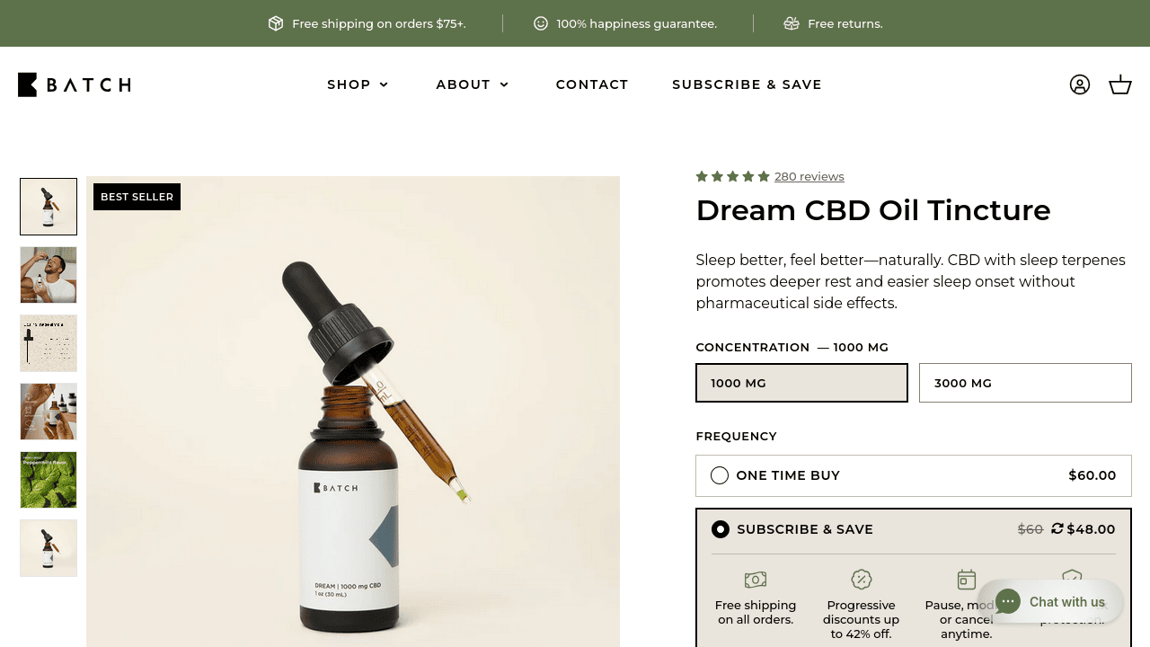 Dream CBD Oil Tincture thumbnail