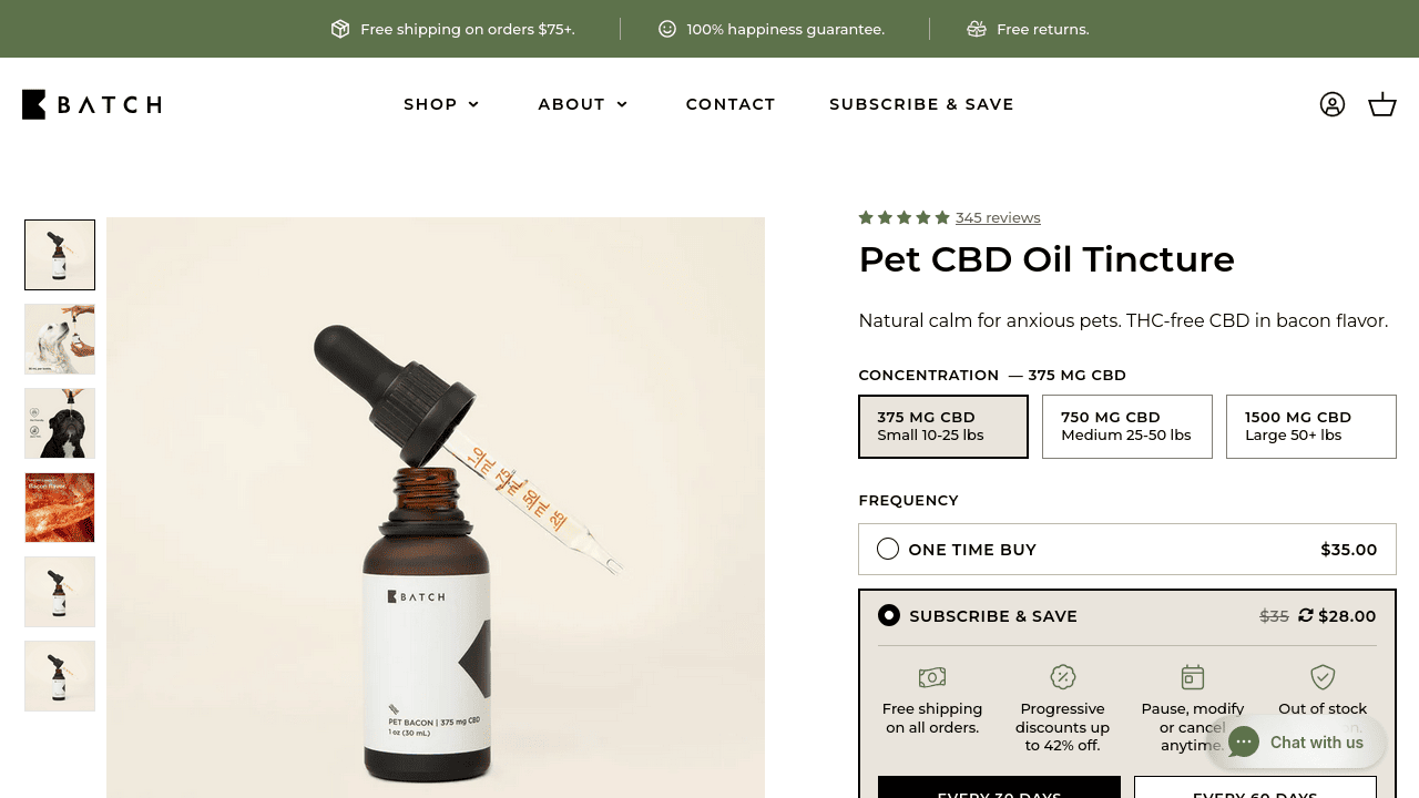 Pet CBD Oil Tincture thumbnail
