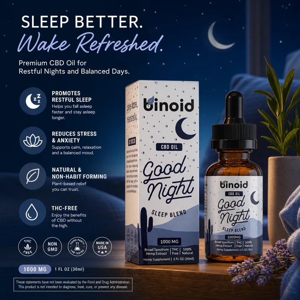 Binoid CBD Good Night CBD Oil - Sleep Blend