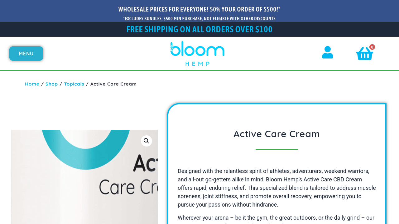 Active Care Cream thumbnail