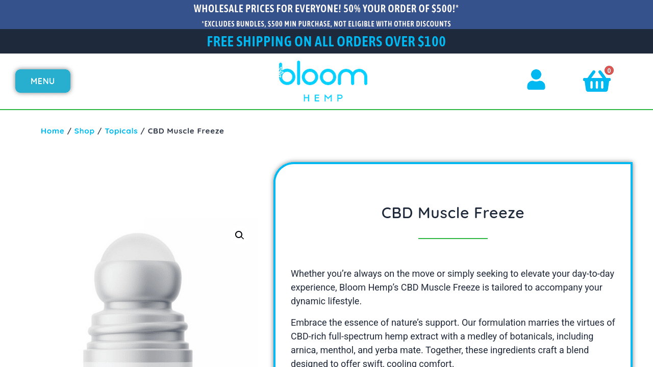 CBD Muscle Freeze thumbnail
