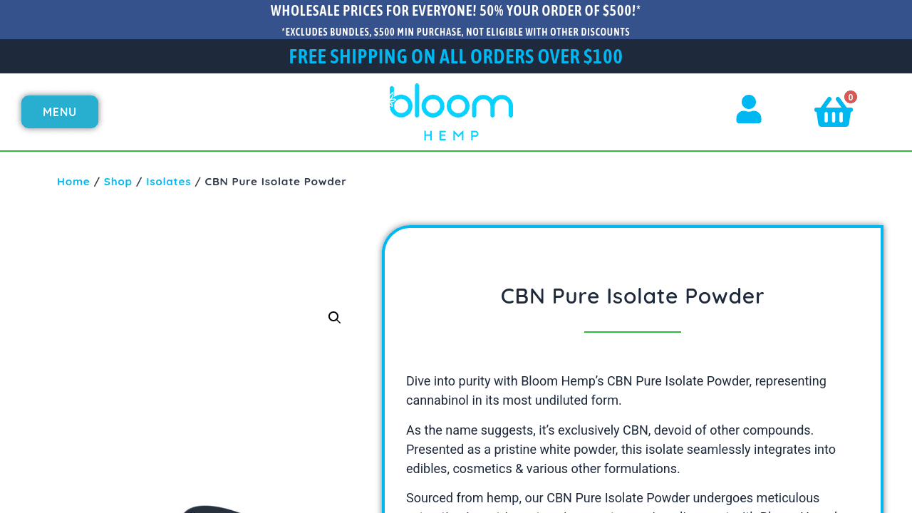 CBN Pure Isolate Powder thumbnail