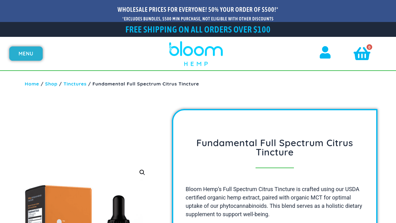 Fundamental Full Spectrum Citrus Tincture thumbnail