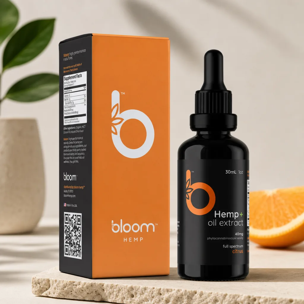 Bloom Hemp Fundamental Full Spectrum Citrus Tincture