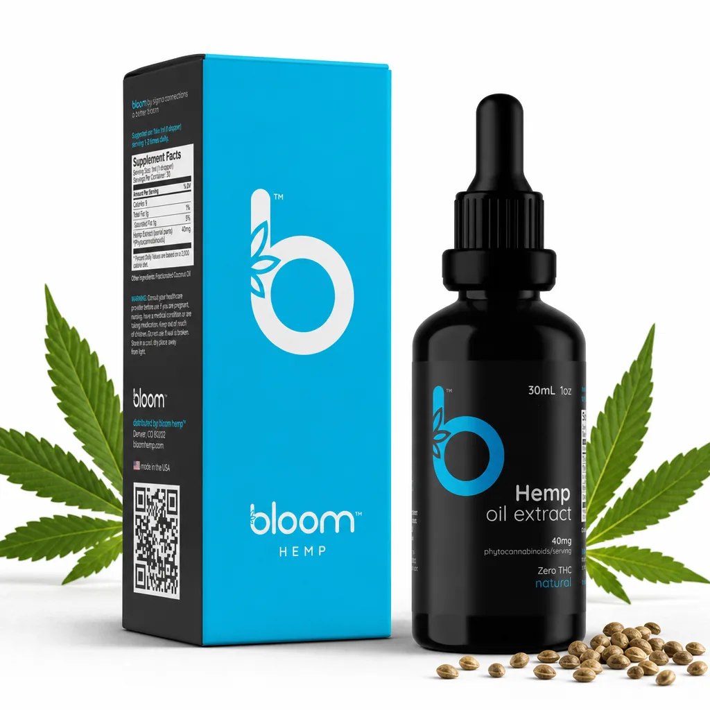 Bloom Hemp Fundamental Zero THC Natural Tincture