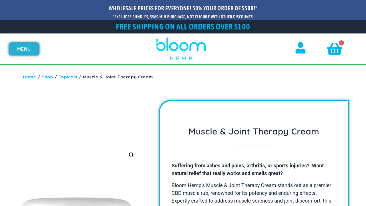 Muscle & Joint Therapy Cream thumbnail