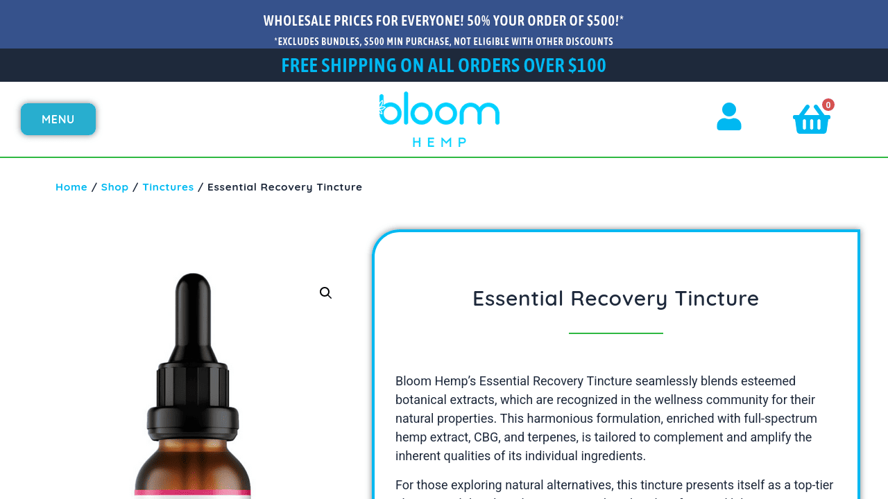 Essential Recovery Tincture thumbnail