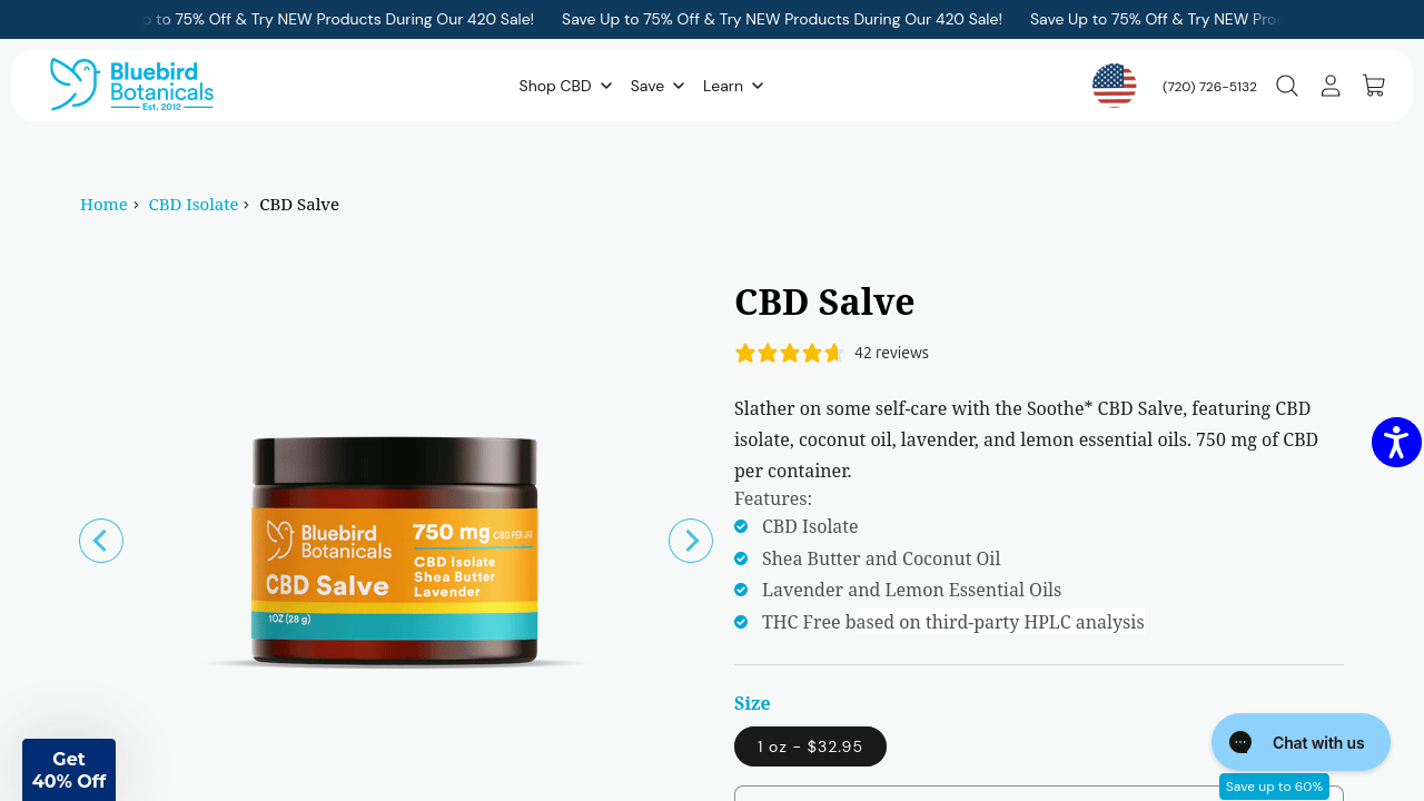 CBD Salve thumbnail