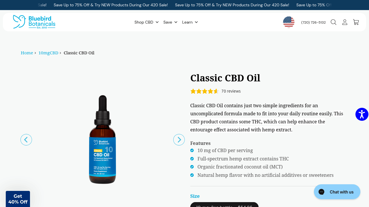 Classic CBD Oil thumbnail