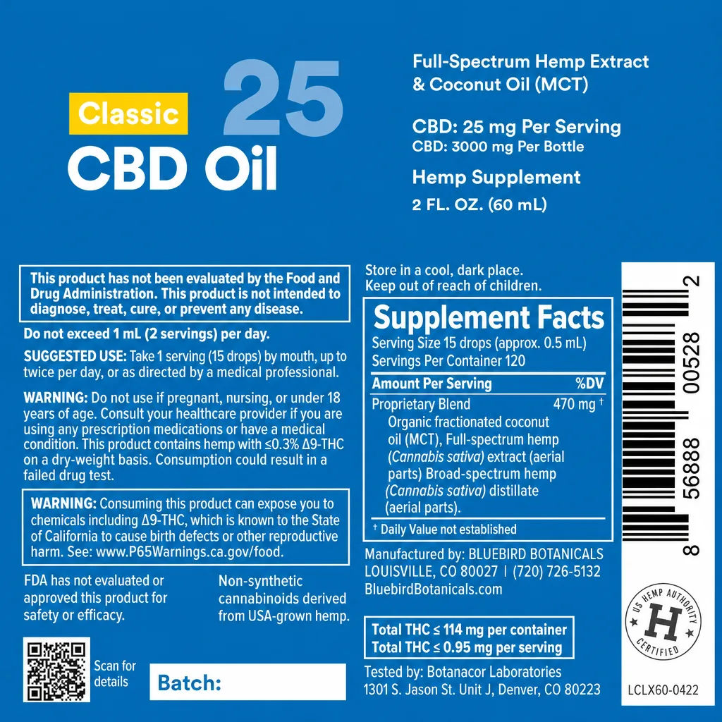 Classic CBD Oil - Extra Strength thumbnail