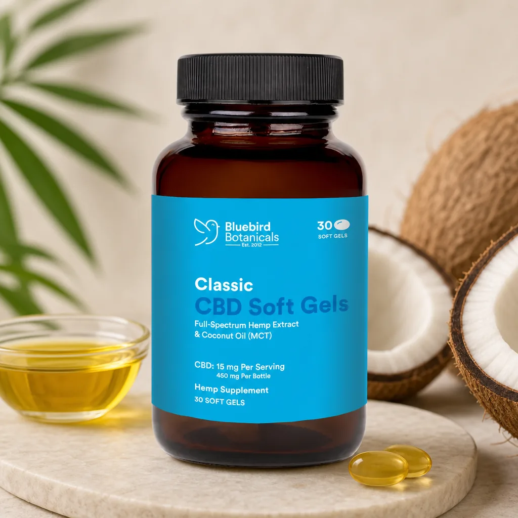 Bluebird Botanicals Classic CBD Oil Soft Gels