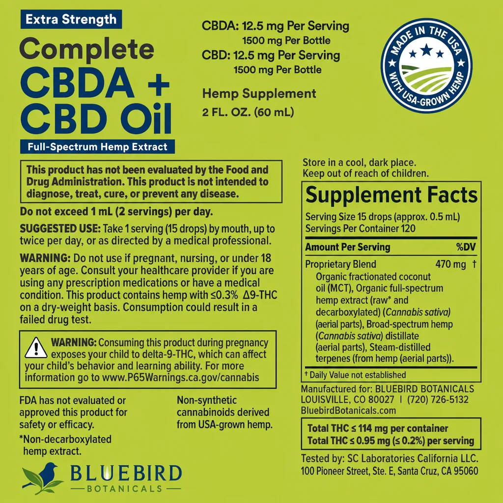 Complete CBDA + CBD Oil thumbnail