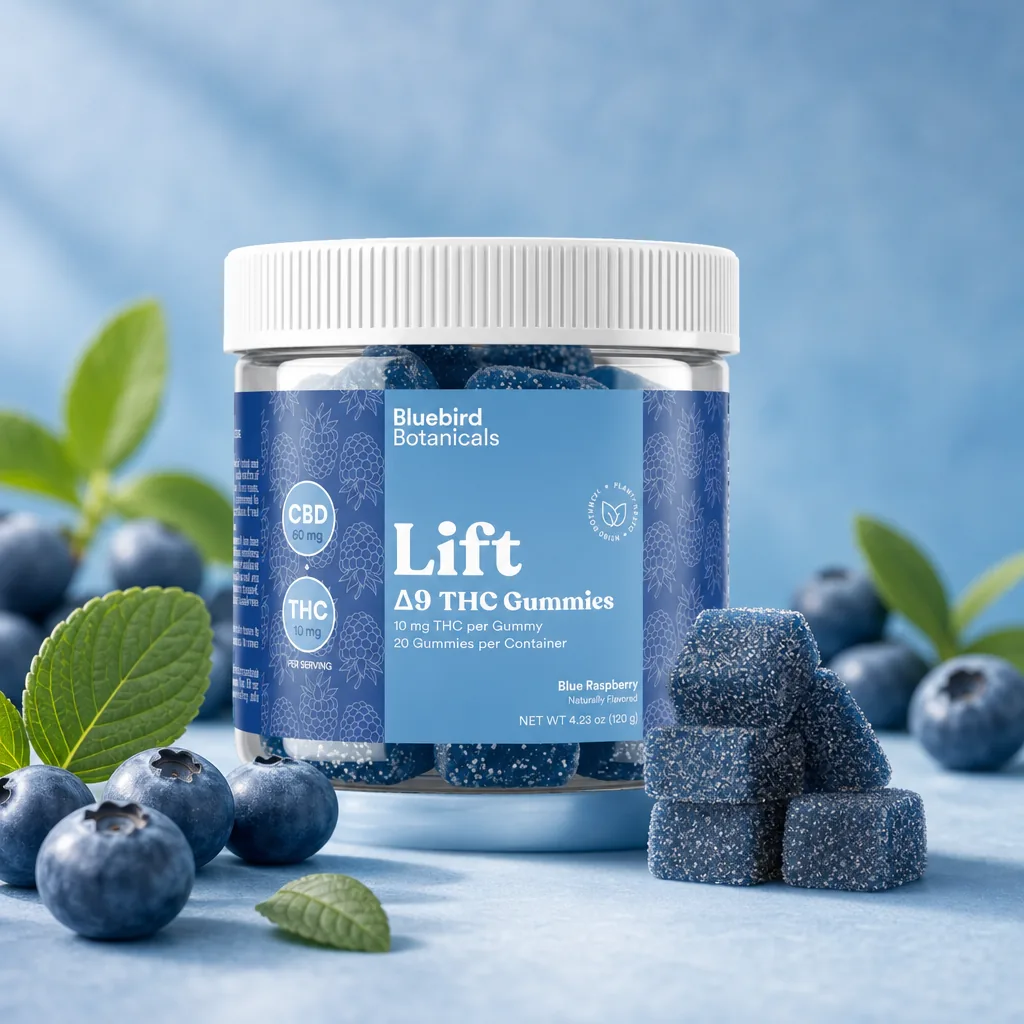 Bluebird Botanicals Lift Gummies – Blue Raspberry