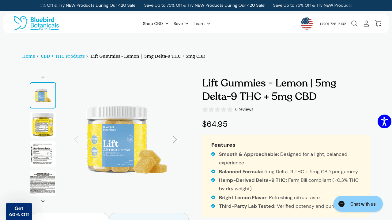 Lift Gummies - Lemon thumbnail