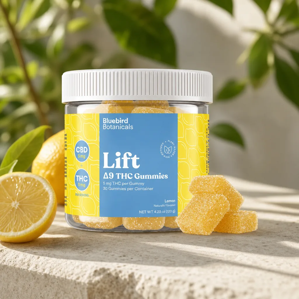 Bluebird Botanicals Lift Gummies - Lemon