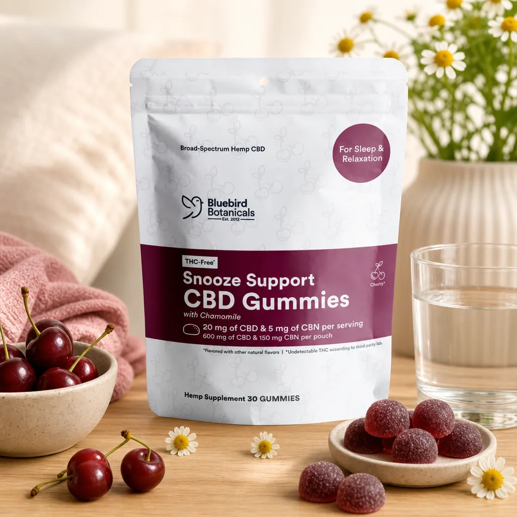 Bluebird Botanicals Snooze Support CBD Gummies