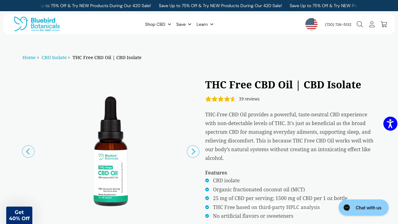 THC Free CBD Oil thumbnail