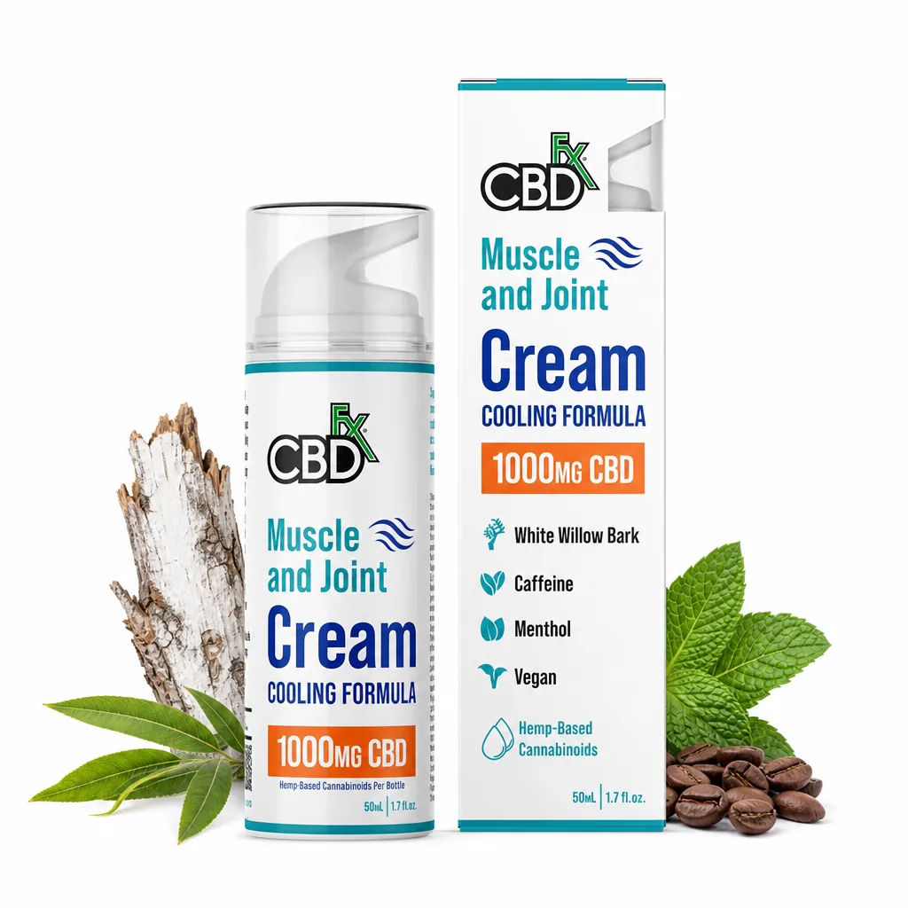 CBDfx CBD Cream for Muscle & Joint: Cooling Formula