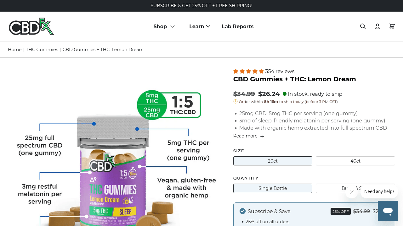 Lemon Dream Gummies thumbnail