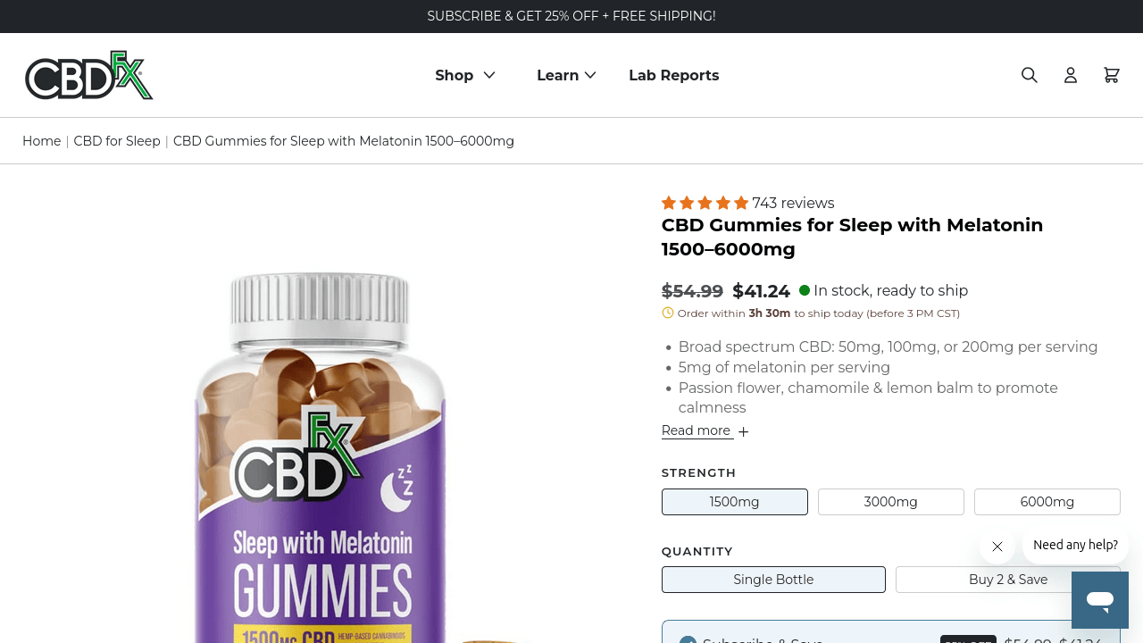 CBD Gummies for Sleep with Melatonin thumbnail