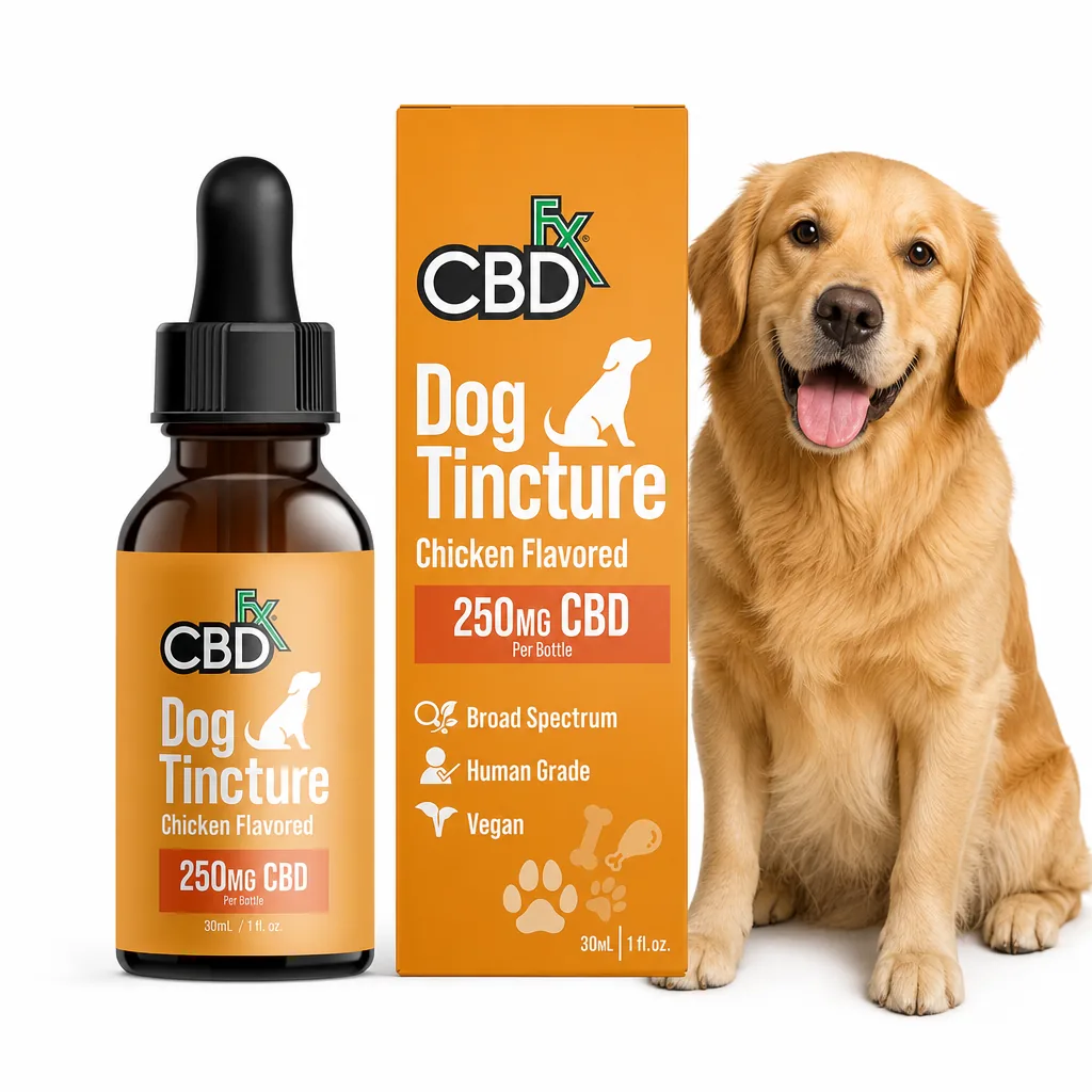 CBDfx CBD Oil For Dogs - Chicken Flavored