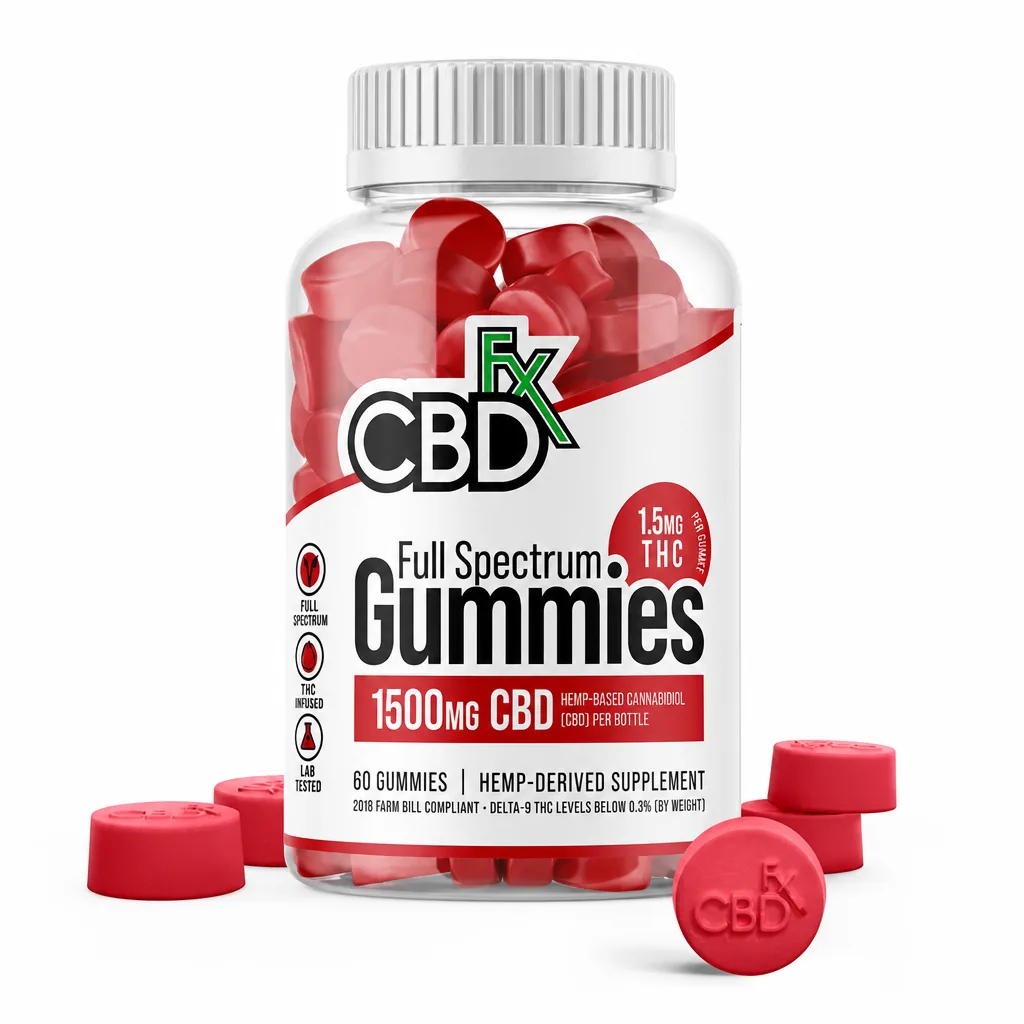CBDfx Full Spectrum CBD Gummies - Mixed Berry