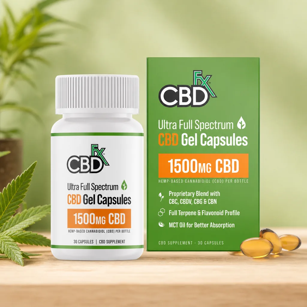 CBDfx Full Spectrum CBD Soft Gel Capsules