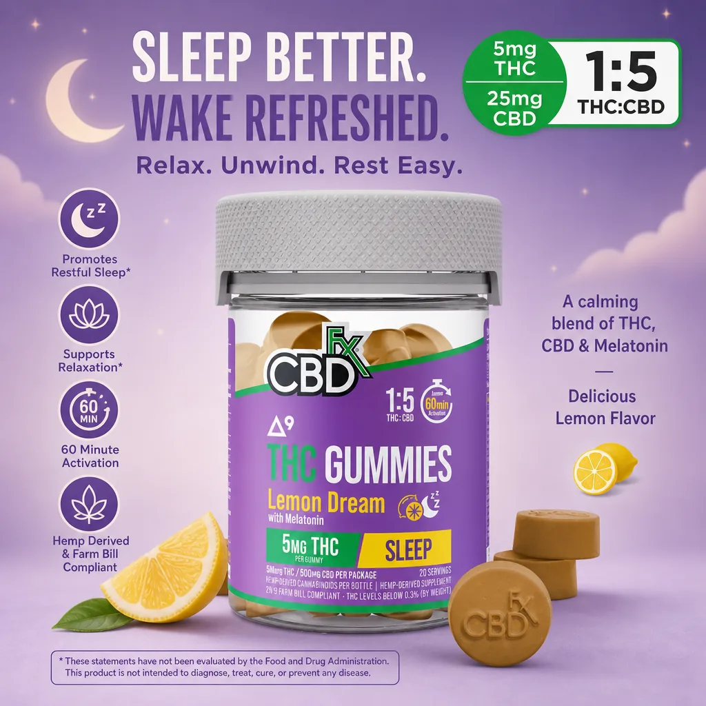 CBDfx Lemon Dream Gummies