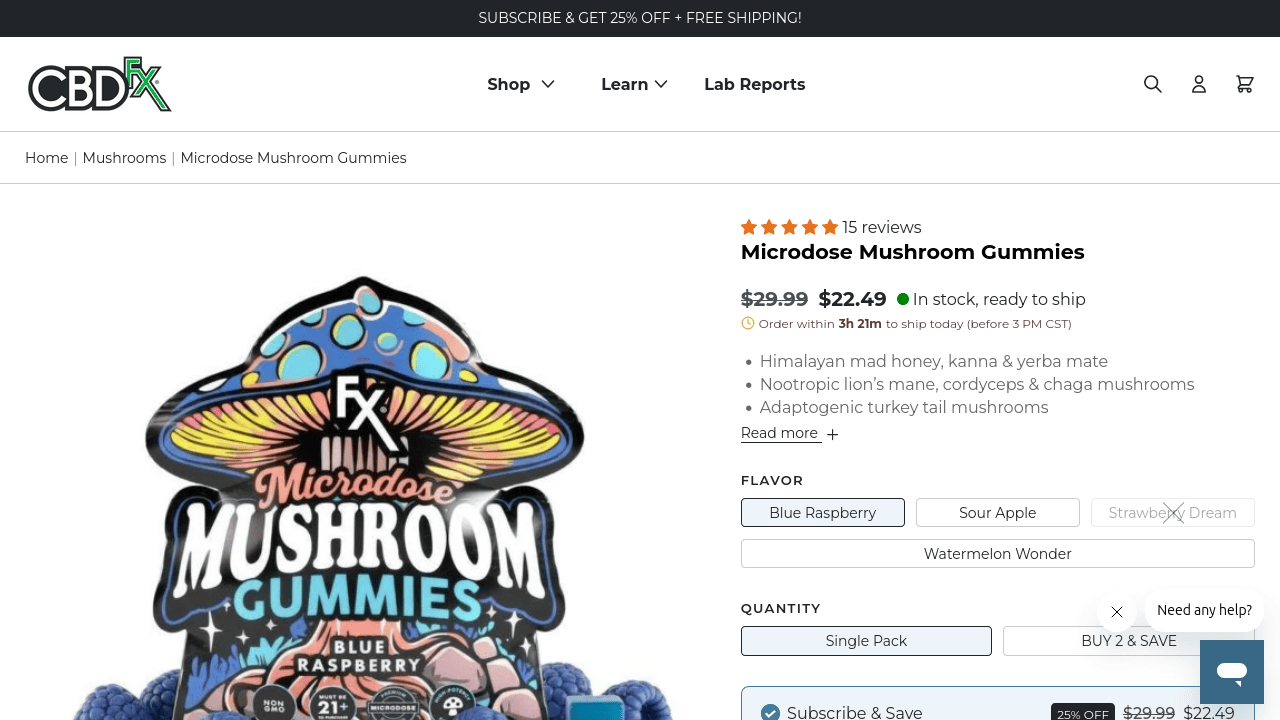 Microdose Mushroom Gummies thumbnail
