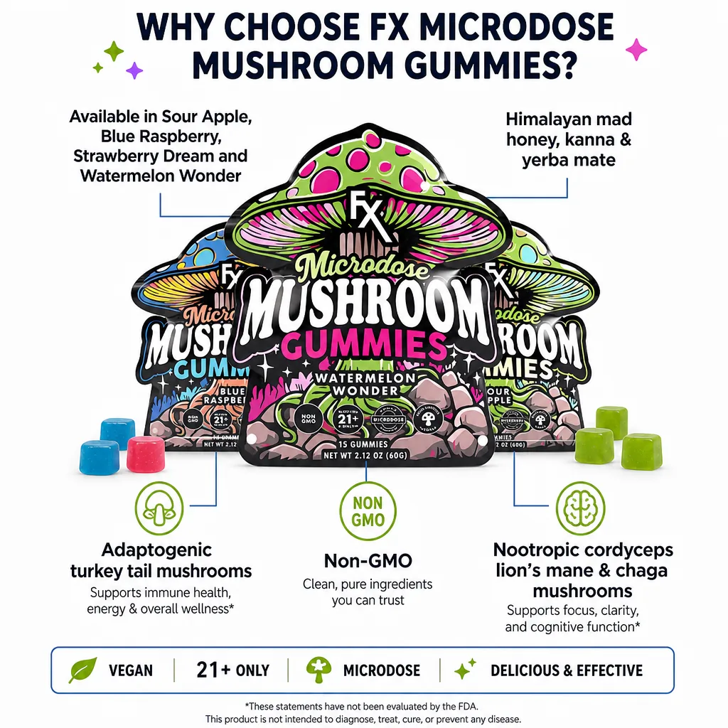 Microdose Mushroom Gummies thumbnail