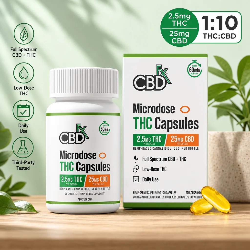 CBDfx Microdose THC Capsules