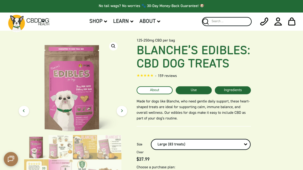 Blanche's Edibles: CBD Dog Treats thumbnail