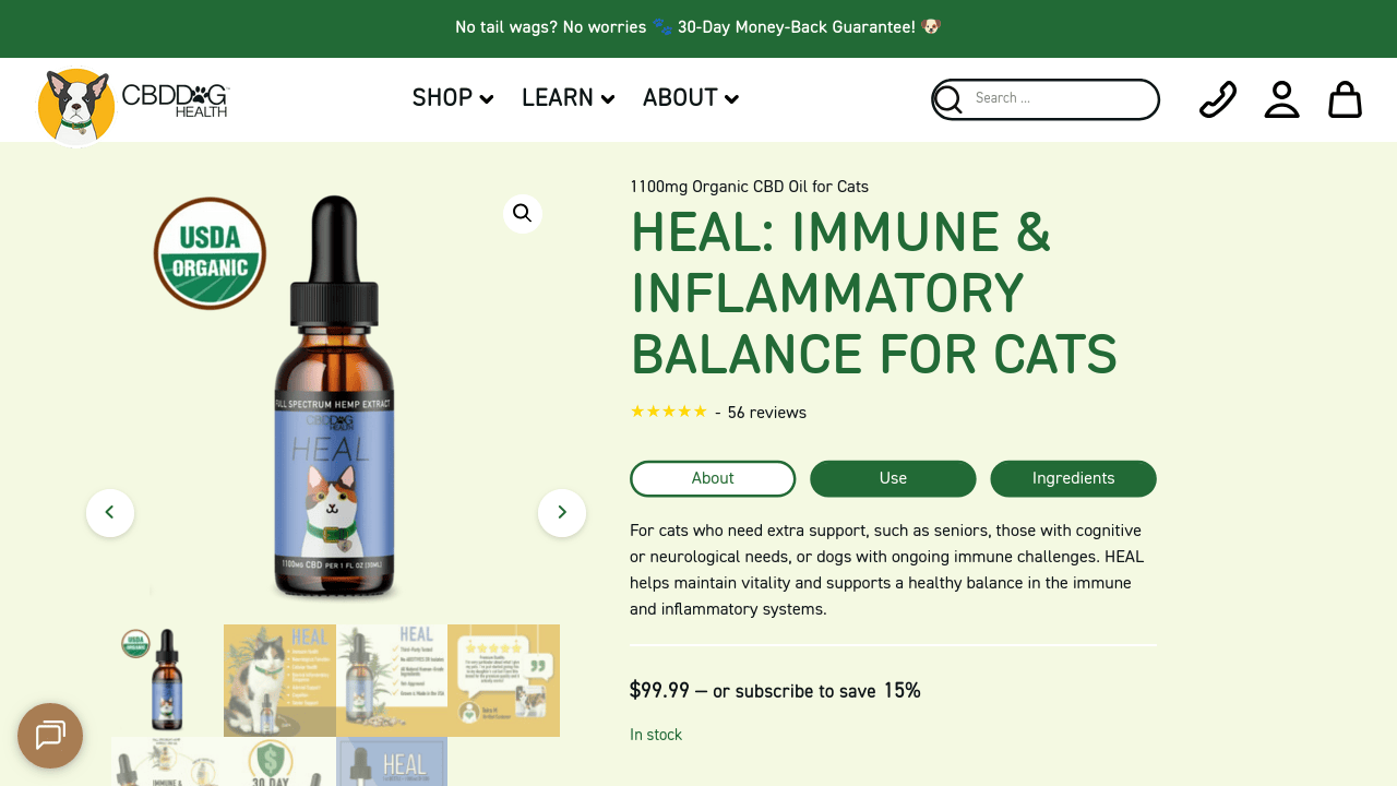 HEAL: Immune & Inflammatory Balance for Cats thumbnail