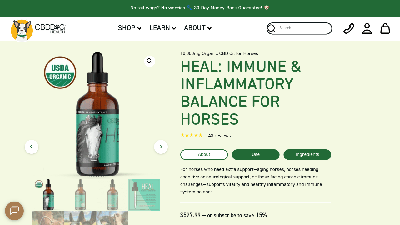 HEAL: Immune & Inflammatory Balance for Horses thumbnail